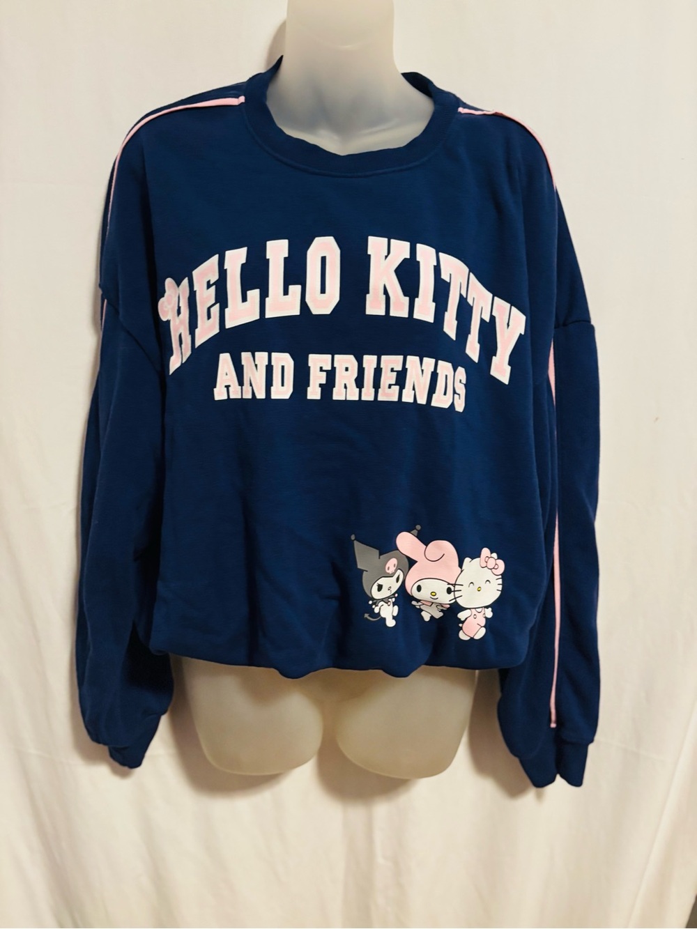 XL Hello Kitty and Friends Navy Pullover Sweatshirt
